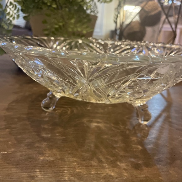 1940s anchor hocking footed bowl - Picture 4 of 6